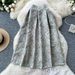 Women's Clothing Palace Retro Heavy Jacquard Skirt Winter High Waist Slim Puffy Pleated Mid-length Umbrella Skirt_ecoleips.com