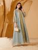 Muslim Evening Gown, Large Size Sequin Embroidery Dress, Dubai Saudi Style, Elegant Party Wear, Sparkling Floral Design_ecoleips.com
