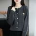 Korean-style Autumn And Winter Fashion Knitted Cardigan Sweater Jacket Women, 25 New Models, High-end Casual Outerwear_ecoleips.com