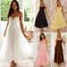 Women’s Clothing Women's New Sleeveless Splicing Suspenders Long Backless Lace Up Big Swing Dress_ecoleips.com