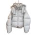 girl 920 Hooded Stand Collar Down Cotton Jacket For Women, New Autumn Winter Short Korean Style Thickened Casual Design Coat_ecoleips.com