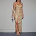 Women's Clothing sexy elegant dress sequined backless slim suspender long dress_ecoleips.com