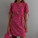 Cro-border Women's Fashion 2026 New Floral Summer Round Neck Short Sleeve Tie Slim-fit European And American Style_ecoleips.com