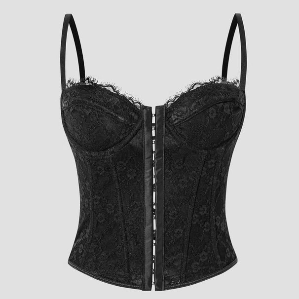 ng2510292 Cross-Border INS Women's Fishbone Underwire Wrapped Chest Button Backless Camisole European And American Style Sexy_ecoleips.com