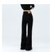 Black Flared Jeans For Women, New Spring Style, High-waisted, Slimming, Loose-fitting, Bell-bottom Long Pants_ecoleips.com