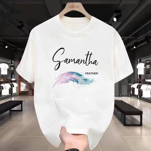 2025 summer loose men and women pullover 100% cotton short sleeve T-shirt_ecoleips.com