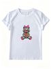 Women Y2K Grunge Bad Girl Graphic T Shirt Tattooed Rebel Princess Misfit Cartoon Lady Dark Alt Punk Short Sleeve Summer Streetwear Tee_ecoleips.com