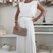 Effortless Chic Sleeveless Top & Wide-Leg Pants Set - Flowy Chiffon Two-Piece Outfit For Women, Comfortable Casual & Office Wear_ecoleips.com