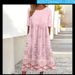 Women's Mid-Waist Summer Casual Round Neck Printed Flared Dress_ecoleips.com