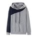 This Year's Popular Color-blocking Slim-fit Hooded Sweatshirt Women Is A Trendy, High-end, Casual, Layered Jacket For_ecoleips.com