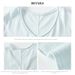 Women's Summer V-Neck T-Shirt Short Sleeve Loose Fit Korean Style Versatile Solid Color Casual Top Cotton_ecoleips.com