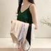 Summer Spring Autumn Camisole Vest Inner Layer Short Sleeve Design Ice Silk Outer V-Neck Top_ecoleips.com