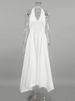 TARUXY White Sexy Sleeveless Halter Dress For Women 2024 Autumn New A-Line Long Dress Lady Elegant Bodycon Evening Party Dresses_ecoleips.com