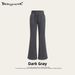 Women's Street Style Retro Washed Sports Detachable Cardigan Hooded Sweatshirt And Flared Slim Fit Trousers Set Outdoor Suit_ecoleips.com