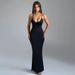 Women's Sexy Sleeveless Slip Dress Deep V Neck Open Back Slim Fit Bodycon Pencil Mini Dress For Club Night Out Cocktail Party_ecoleips.com