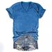 Custom-made From A Provided Image, Cross-border Women's European And American Casual Loose-fit Pullover V-neck_ecoleips.com
