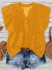 Women's Clothing Princess Sleeve V Neck Chiffon Blouse Hot Selling For Formal & Casual For Women Short Sleeved_ecoleips.com