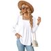 2025 Autumn And Winter New Jacquard Pleated Square Neck Long Sleeved Tailcoat Solid Color T-shirt For Women_ecoleips.com