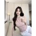 Dongdaemun Women's Pink Knitted Camisole Sleeveless Slim Fit Summer Top Pure Alluring Design for Inner Or Outer Wear_ecoleips.com