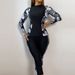 Women's Clothing New Split Long Sleeved Swimsuit Female Sexy Slim Printed Trousers Sports Suit_ecoleips.com