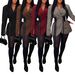 AL337 Women's Suit Jacket Long Sleeve Side Tie Waist European Latin American Style Outerwear for Autumn_ecoleips.com