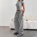 Women's Clothing Slim-Fit Straight Leg Pants – High Waist, Stretch Polyester, Minimalist & Versatile (S-XXL, Neutral Colors)_ecoleips.com