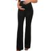 Women's Clothing Slim High Waist Flared Pants Fashionable Commuting Slim Elastic Belly Support Maternity Trousers_ecoleips.com