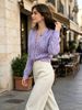French Openwork Textured Cardigan Knit Top_ecoleips.com