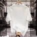 Short Sleeve Men's T-Shirt Trendy 2025 Summer New Loose Simple Heavyweight Couple Casual Top_ecoleips.com