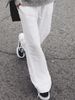 Suitable For All Seasons 2024 Spring/Summer New Solid Color Tie Loose Fashion Casual Wide-Leg Pants For Women_ecoleips.com