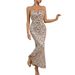 Women's Clothing Evening Dress Sexy Sequined Suspender Dress 2025 New_ecoleips.com