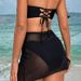 Women's Sexy Solid Color Bikini Set - Strapless 3-Piece Swimwear With Sheer Cover-Up | Trendy & Elegant_ecoleips.com