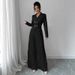 Women's Fashion Pant Set Pleated Skirt And Pants Two-Piece Casual Mid Waist Full Length Cotton Polyester_ecoleips.com