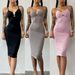 Women's Clothing Fitness Sports Casual Dress Women's Halter Neck Beautiful Back Sexy Hip Skirt Cloud Sense Breathable High Elastic_ecoleips.com