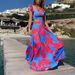 Women's Clothing Fashion Printed Off Shoulder Digital Printed Dress For Women_ecoleips.com