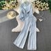 women's summer casual cotton linen shirt and wide leg pants set loose fitting two piece sun protect clothing_ecoleips.com