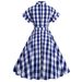 Barbie Pink Plaid Lace Dress Cosplay Hepburn Style Death Pink Bow Tie Net Red Women's Summer Thin Material Adult Size Regular_ecoleips.com