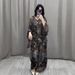 Aria Basics Aria Basics 2024 European And American Spring Fashion New Hand-painted Printed Shirt Top Wide-leg Pants Two-piece Set Women's_ecoleips.com
