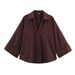 Women's Slim Fit Striped Shirt Top Multi-Color Linen Long-Sleeved Casual Elegant Fashion Summer Blouse American Style_ecoleips.com