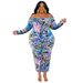 Women's Clothing Plus Size Women's Off-Shoulder Long Dress Design Button Down Long Sleeved Fitted Style For Formal & Casual For Women_ecoleips.com