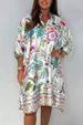 Women's Clothing New Fashion Printed Casual Dress Retro Long Sleeve Skirt_ecoleips.com