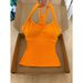 Korean-style Retro Doamine Orange Tank For Women, Summer, With Chest Ads, Sweet Sicy Style, Slimming And Versatile_ecoleips.com