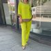 Women's Clothing Women's Loose Large Size Casual Round Neck Top Shirt Straight Pants Suit_ecoleips.com