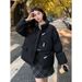 Short Down Cotton Clothes Women's New Loose Horn Buckle Cotton Clothes Bread Clothes Autumn And Winter Thick Coat Women_ecoleips.com