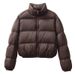 Off-Season Version Kendall Jenner Style Short High-Waisted Thickened Down Jacket For Petite Women, European And American_ecoleips.com