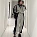 Women's Clothing Hooded Loose Plus Velvet Sweater Thick Coat Color Matching Casual Pants Sports Suit_ecoleips.com
