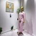 Women's Casual Striped Shirt With High-Waisted Wide Leg Pants Set - Comfortable Loose Fit Spring Outfit_ecoleips.com