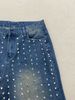 Stylish Rhinestone Embellished Women's Jeans - High Waist Straight Leg Denim Pants For Casual & Party Wear_ecoleips.com