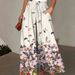 Breathable Printed Wide-Leg Pants For Women – Lightweight Polyester With Stretch (Floral/Tropical Patterns)_ecoleips.com