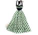 Retro Style Women's Halter Neck Dress Printed Backless Summer Sleeveless High Waist Slimming A-Line Skirt Tie Waist Elegant_ecoleips.com